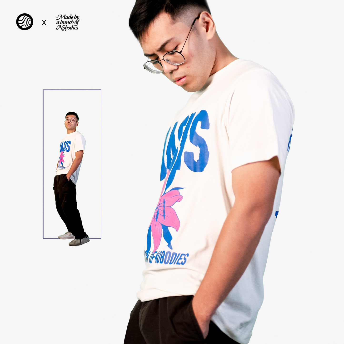 OASIS x Nobody White Tee