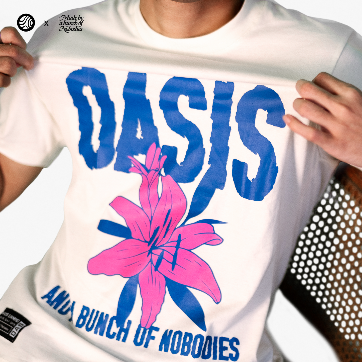 OASIS x Nobody White Tee